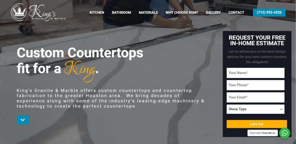 King's Granite & Marble's Homepage