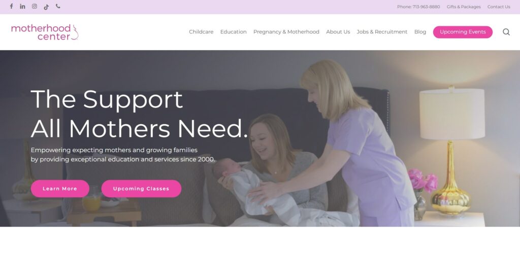 Motherhood Center's Homepage