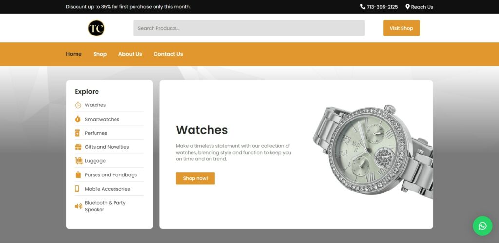 Time Center Watches' Homepage