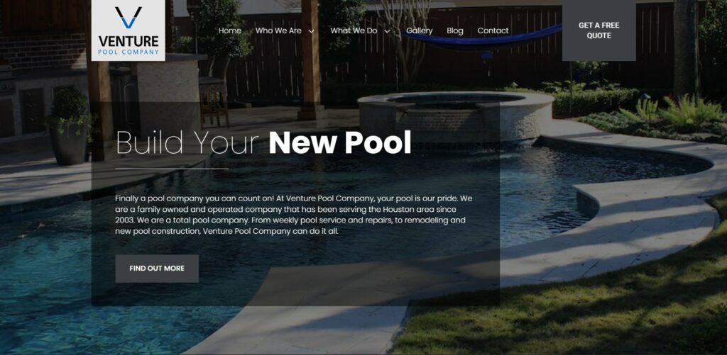 Venture Pool Company's Homepage
