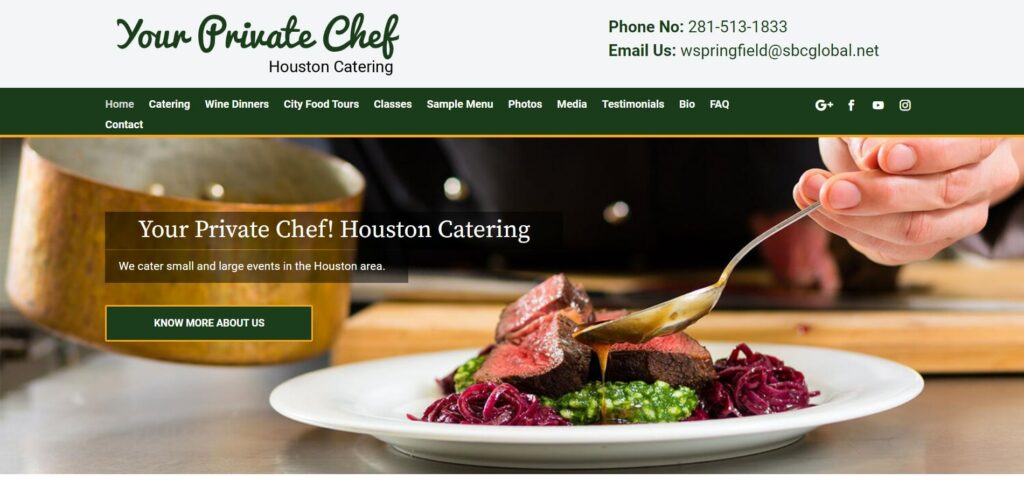 Your Private Chef's Homepage