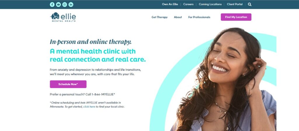 ellie mental health homepage